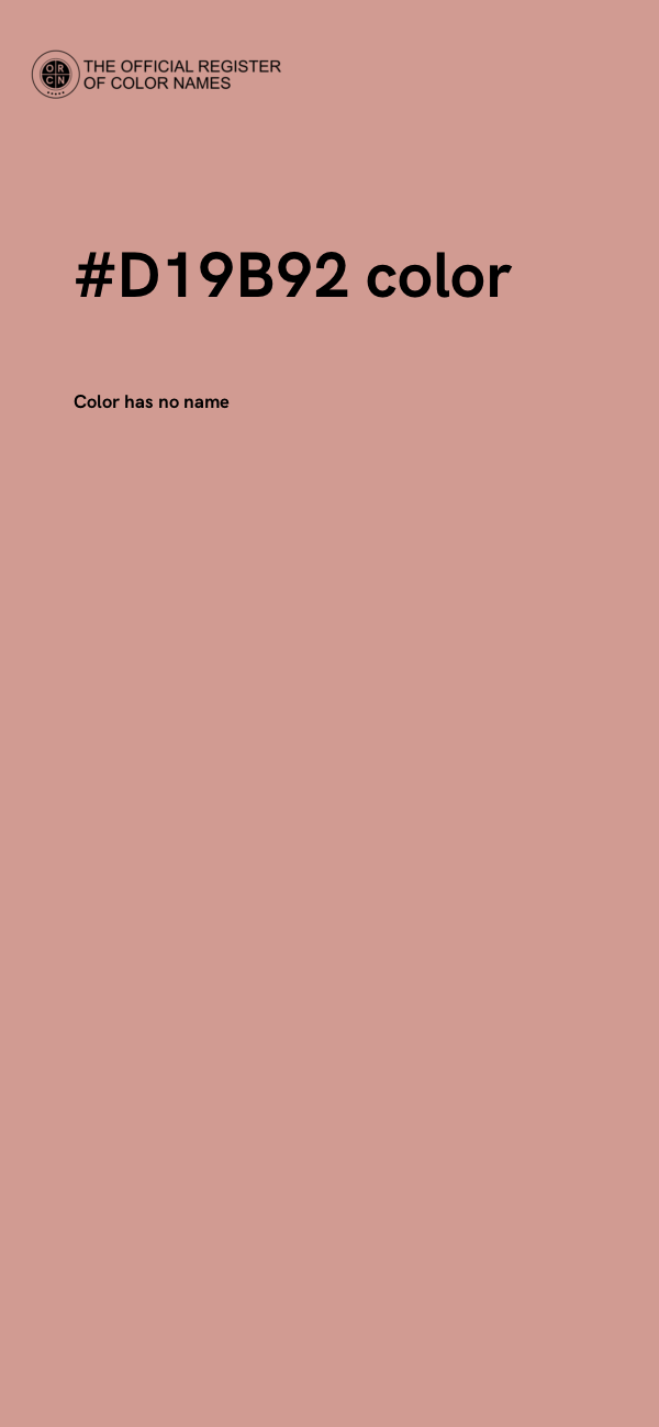 #D19B92 color image