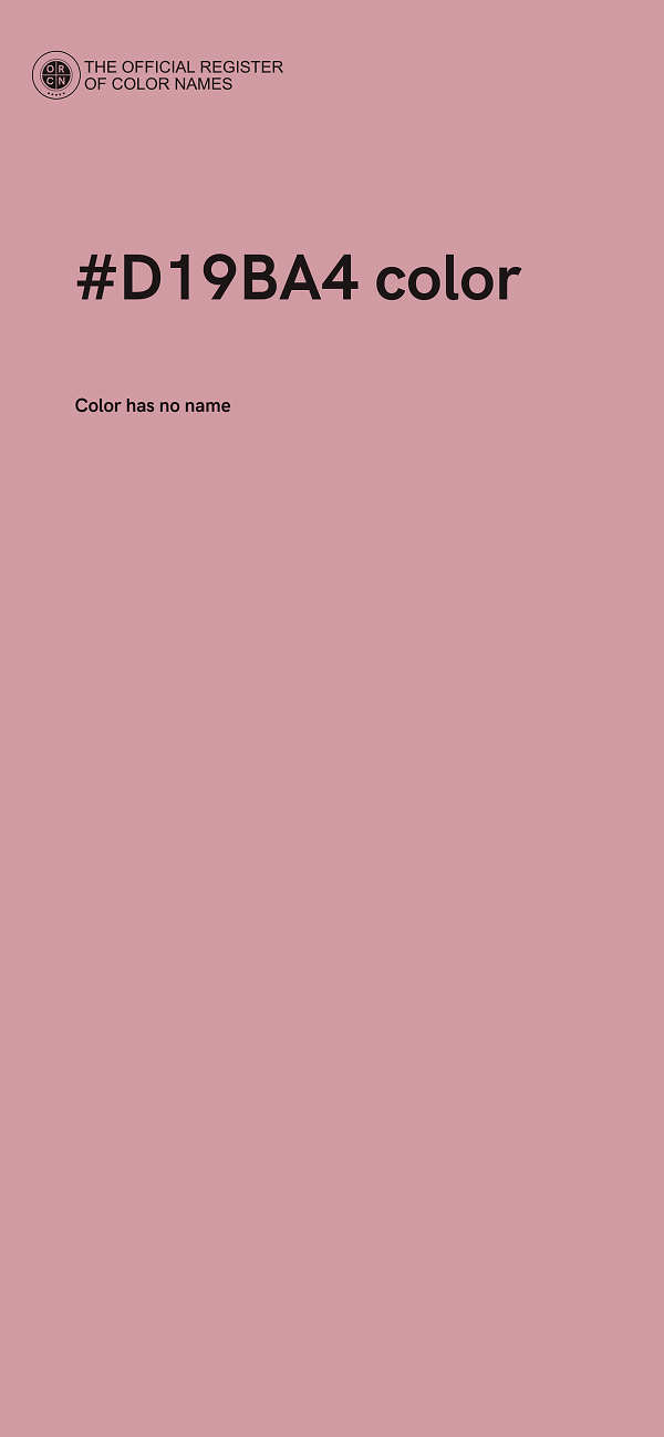 #D19BA4 color image