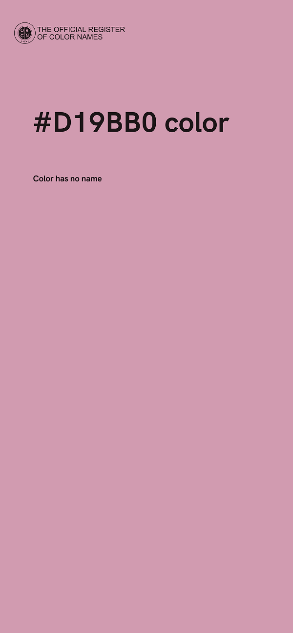 #D19BB0 color image