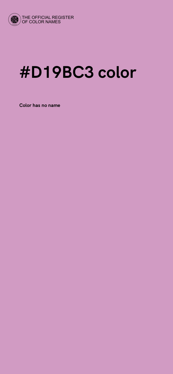 #D19BC3 color image