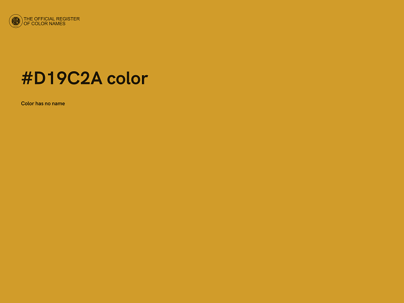 #D19C2A color image