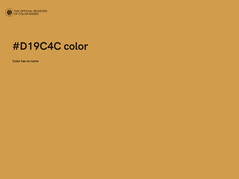 #D19C4C color image