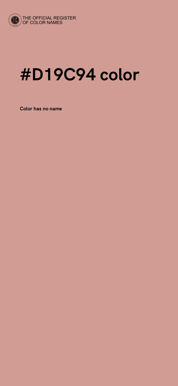 #D19C94 color image