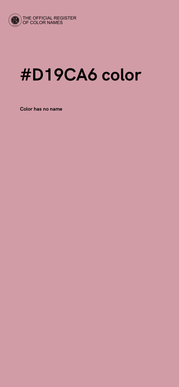 #D19CA6 color image