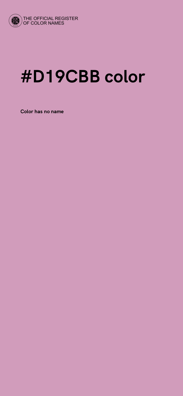 #D19CBB color image