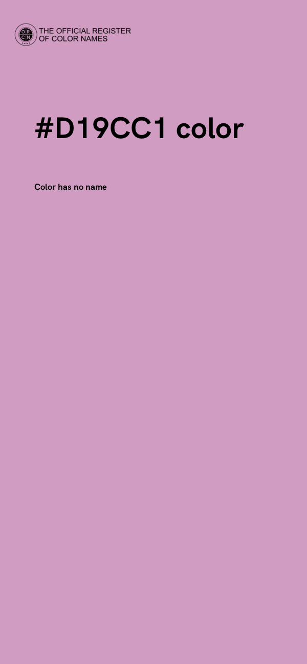 #D19CC1 color image