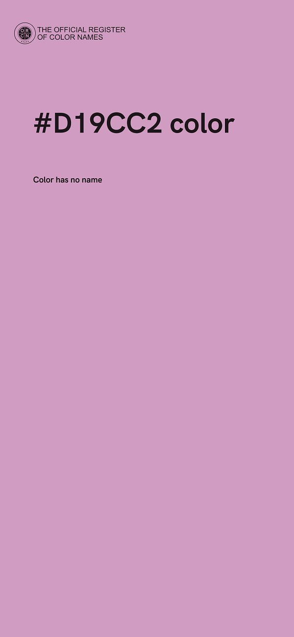 #D19CC2 color image