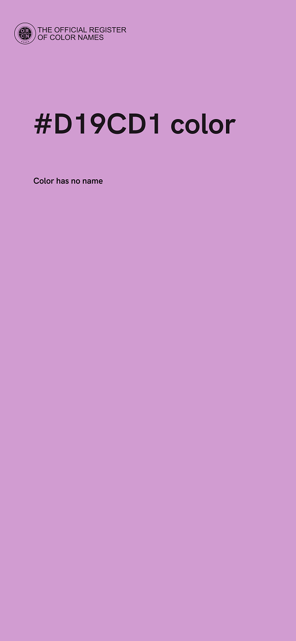 #D19CD1 color image