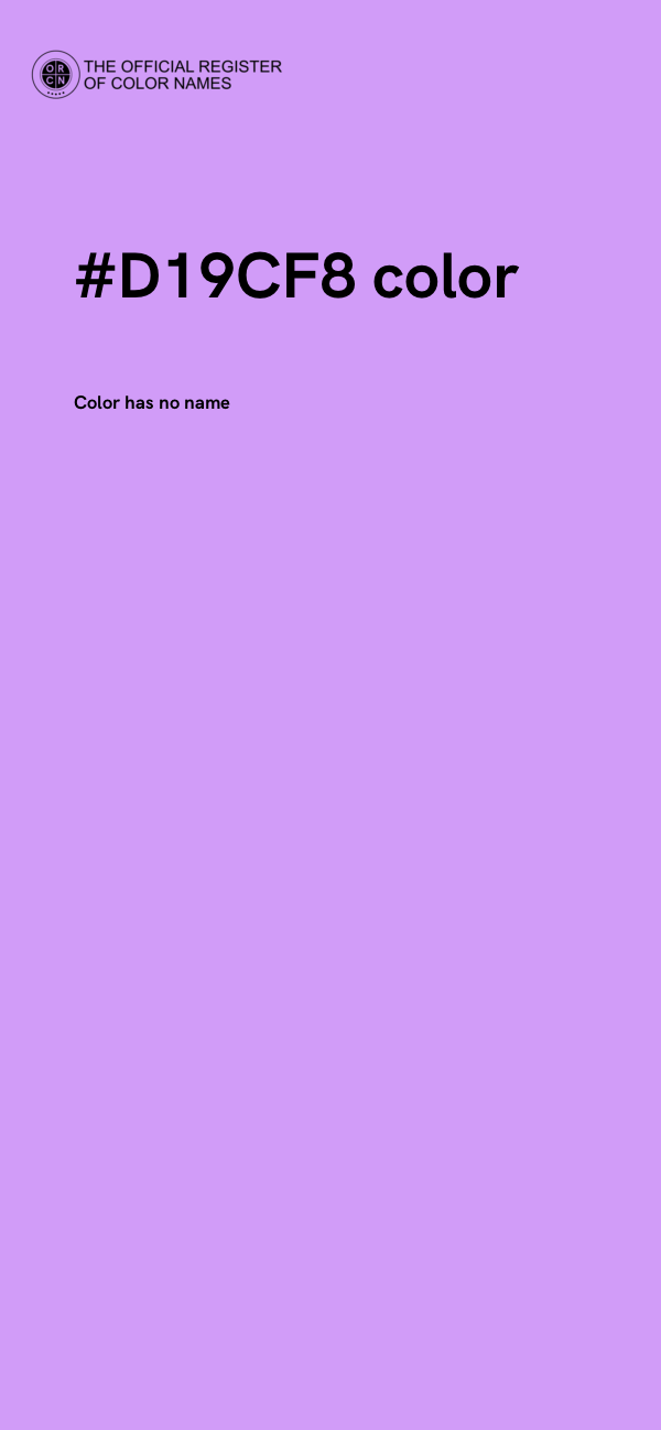 #D19CF8 color image
