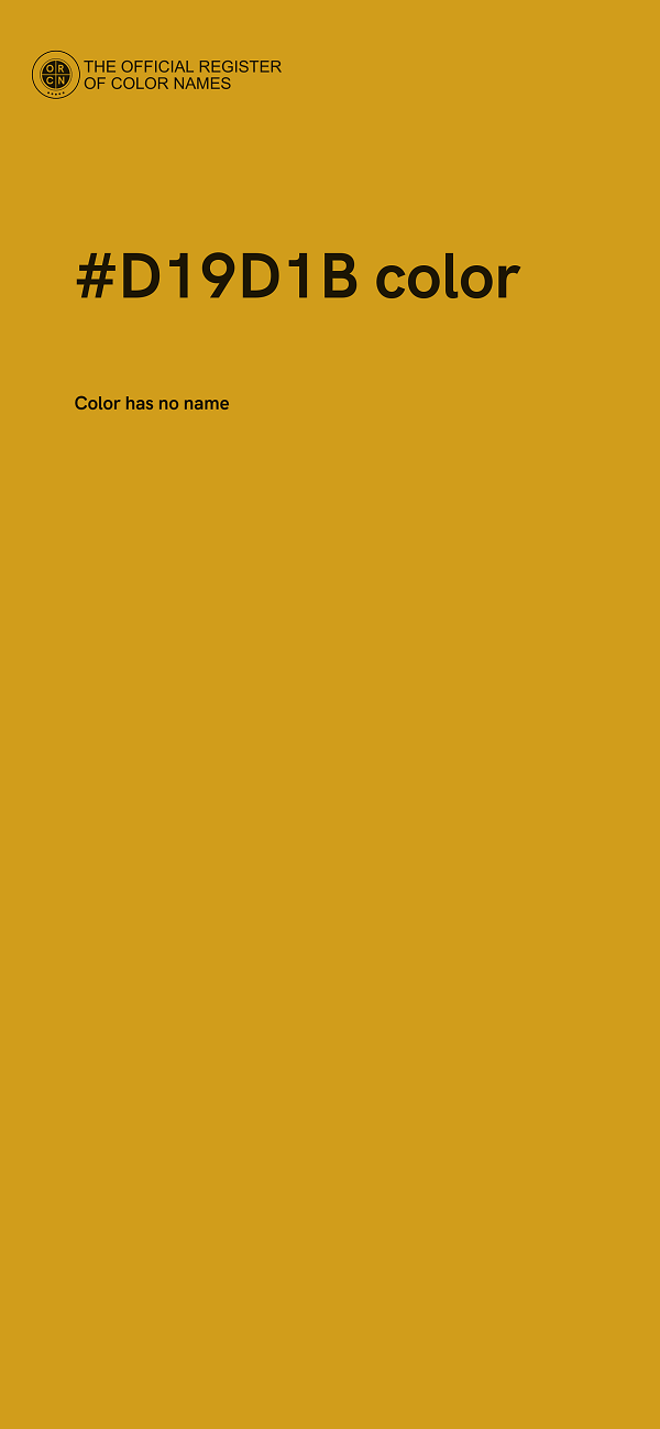 #D19D1B color image