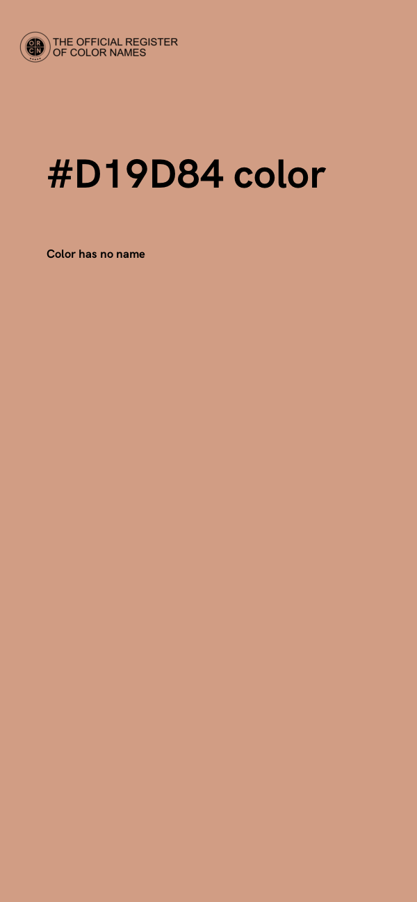 #D19D84 color image