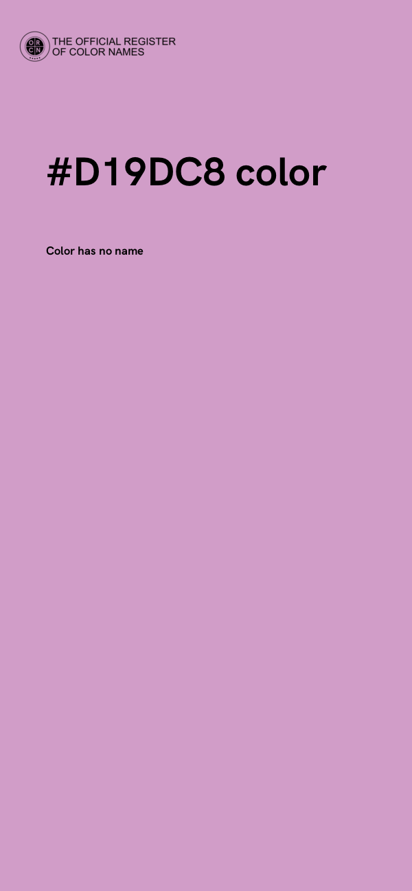 #D19DC8 color image