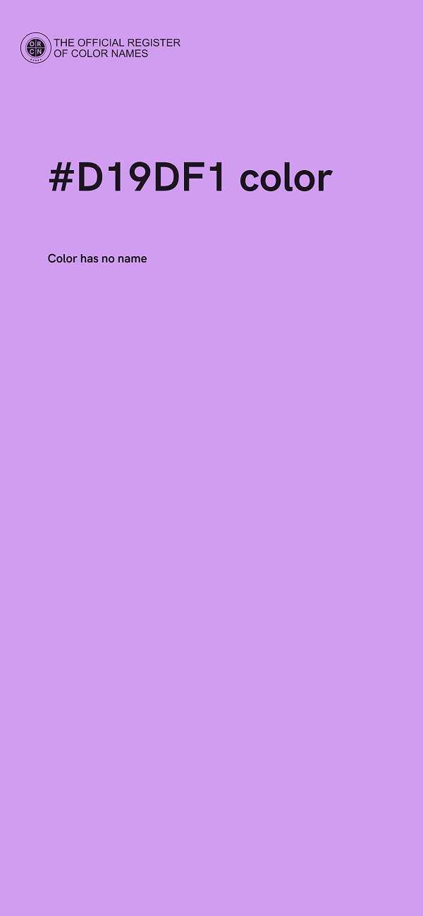 #D19DF1 color image