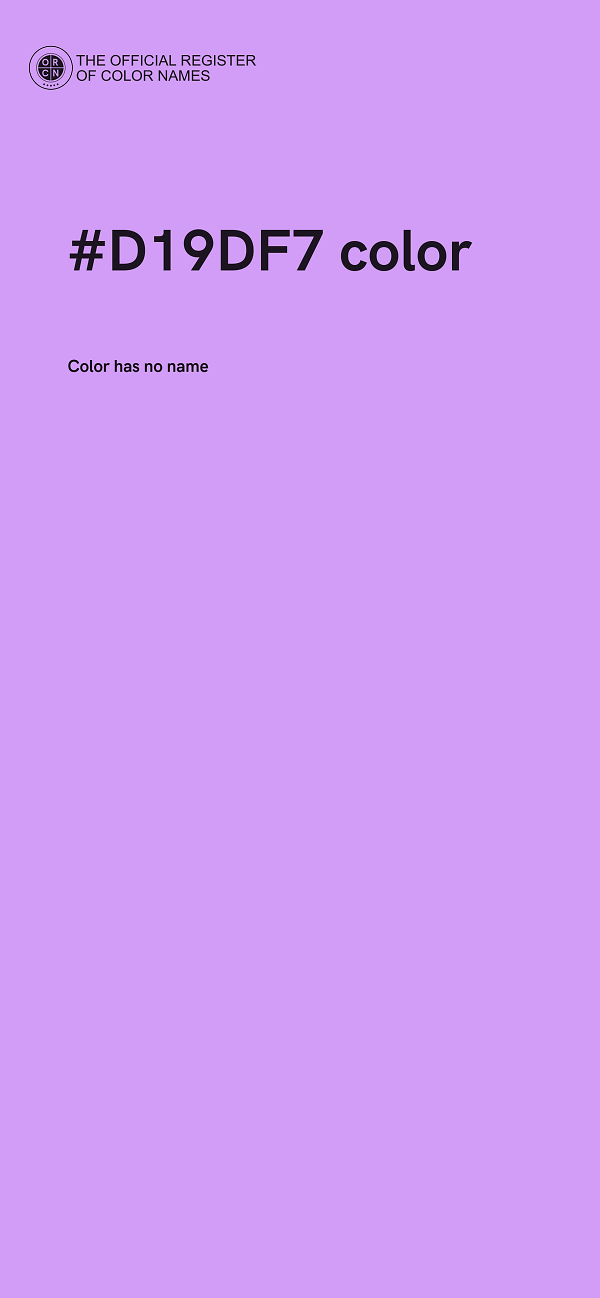 #D19DF7 color image