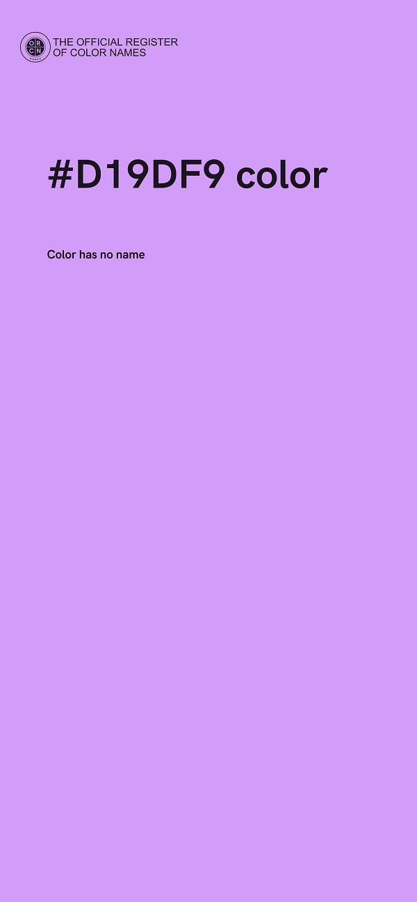 #D19DF9 color image