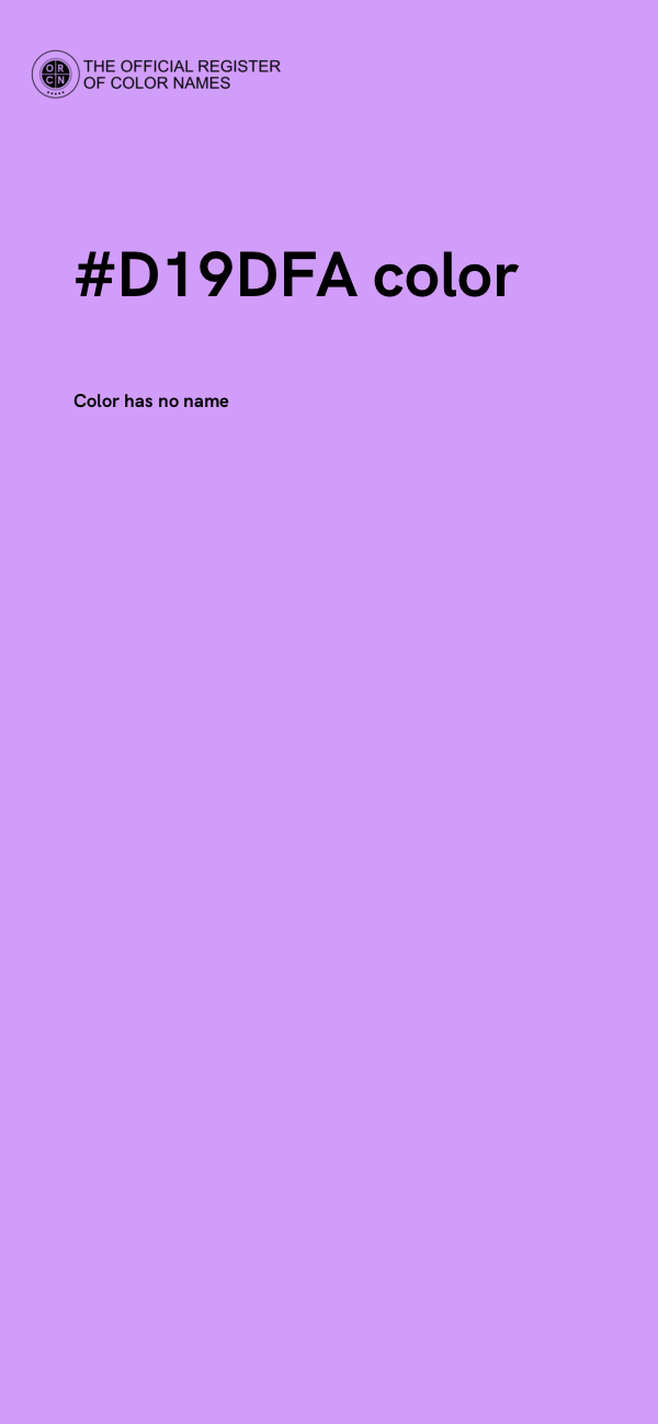 #D19DFA color image