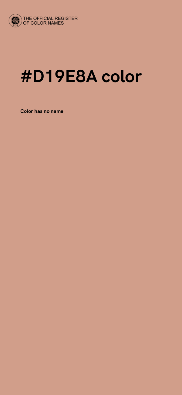 #D19E8A color image