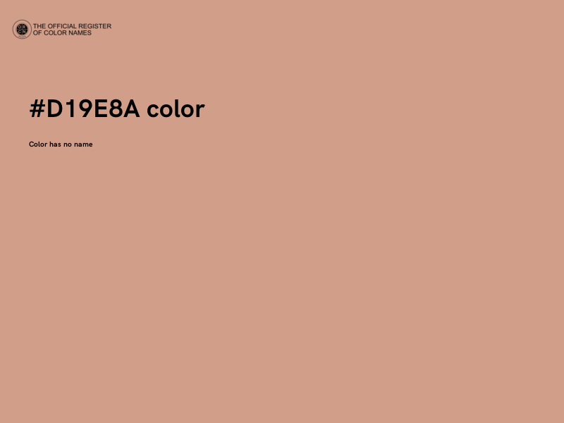 #D19E8A color image