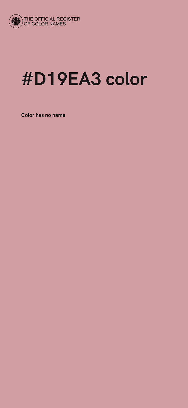 #D19EA3 color image