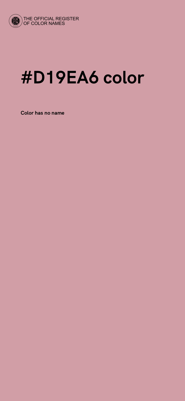 #D19EA6 color image