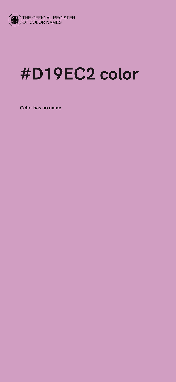 #D19EC2 color image