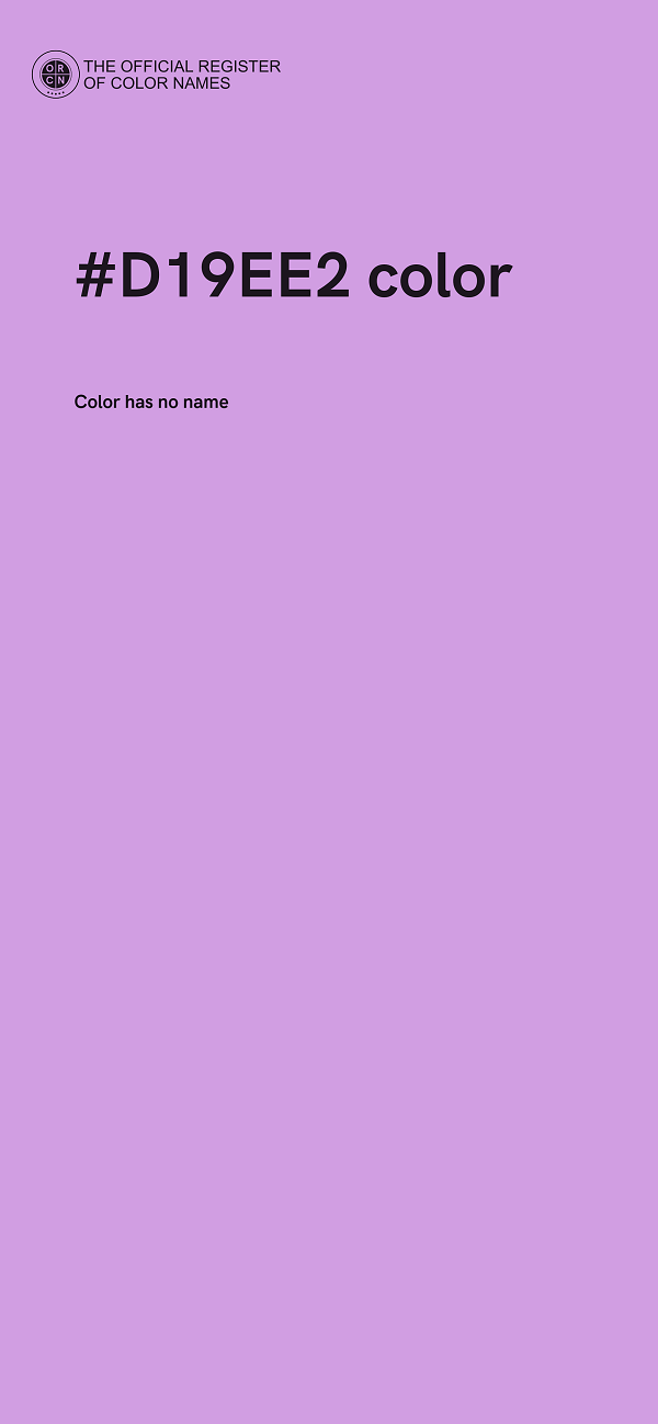 #D19EE2 color image
