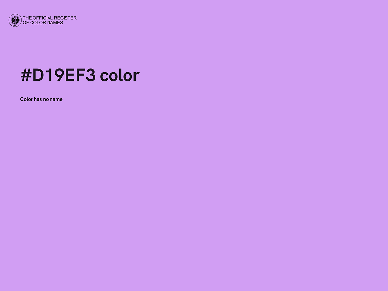 #D19EF3 color image