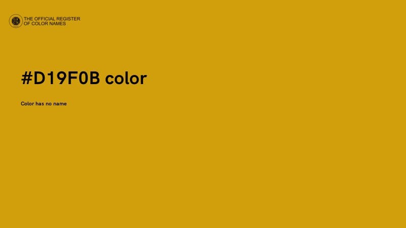 #D19F0B color image