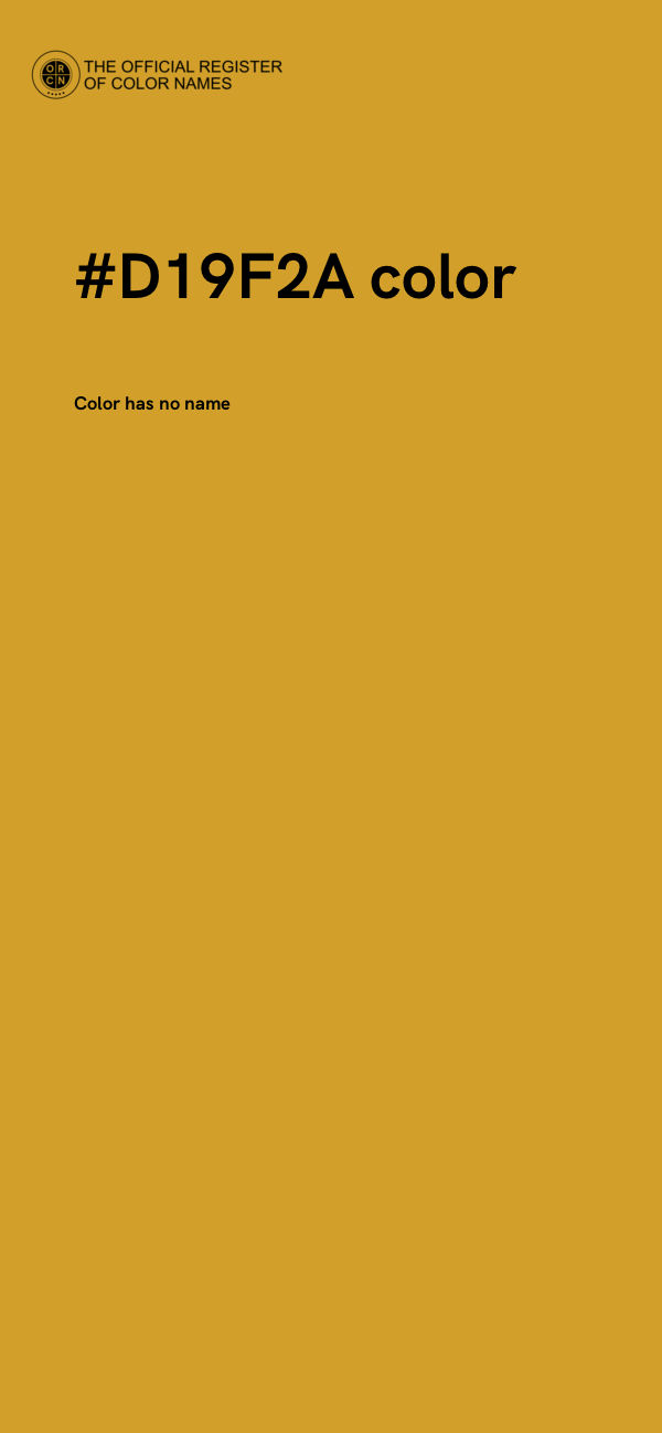 #D19F2A color image