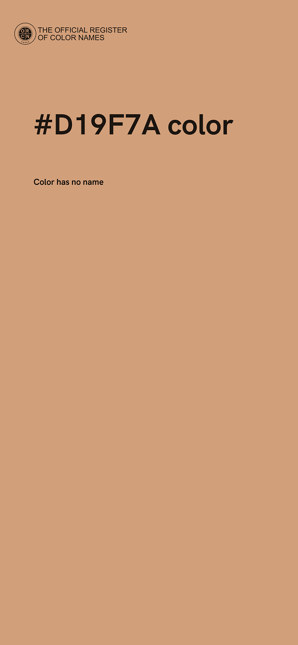 #D19F7A color image