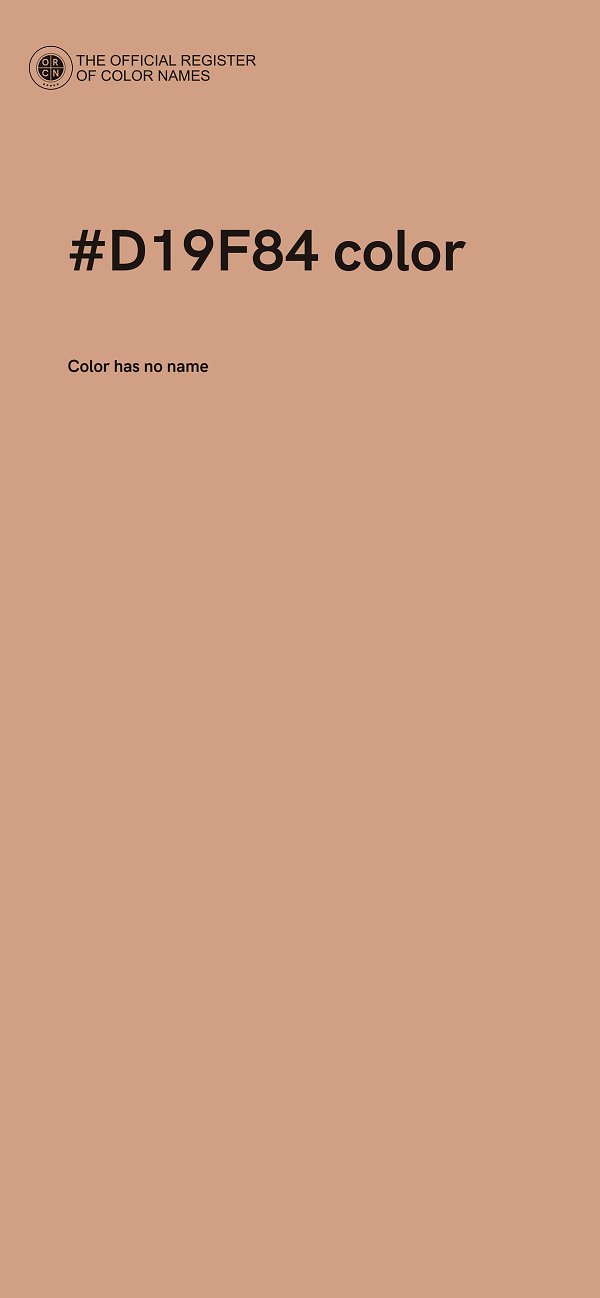 #D19F84 color image