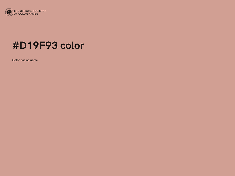 #D19F93 color image