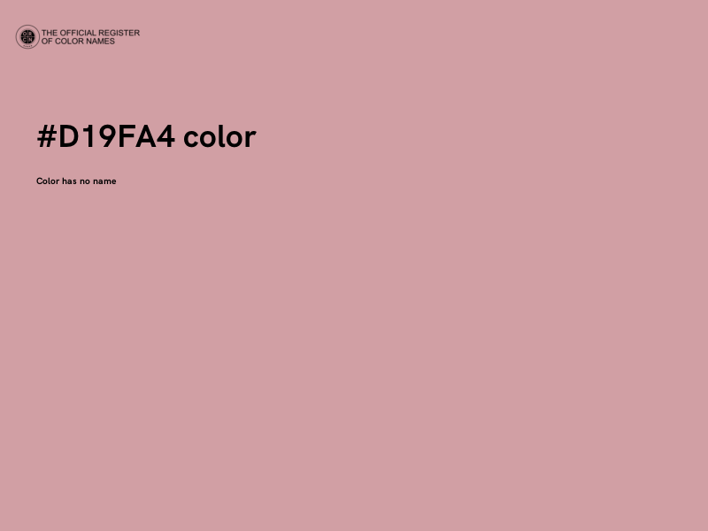 #D19FA4 color image