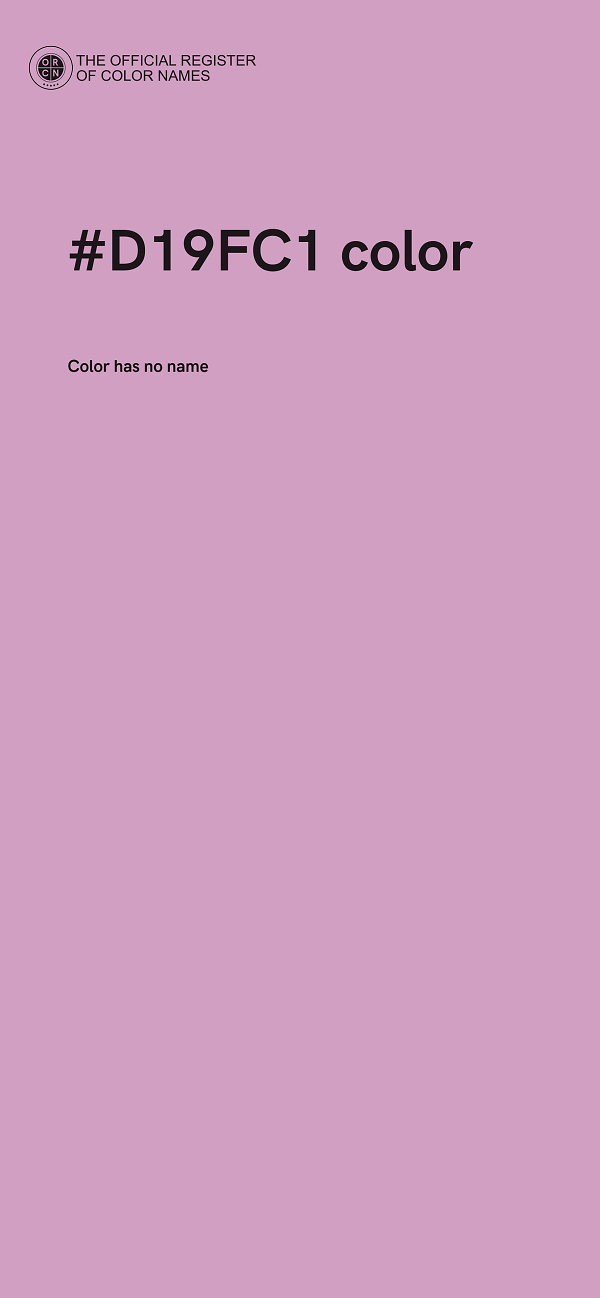 #D19FC1 color image