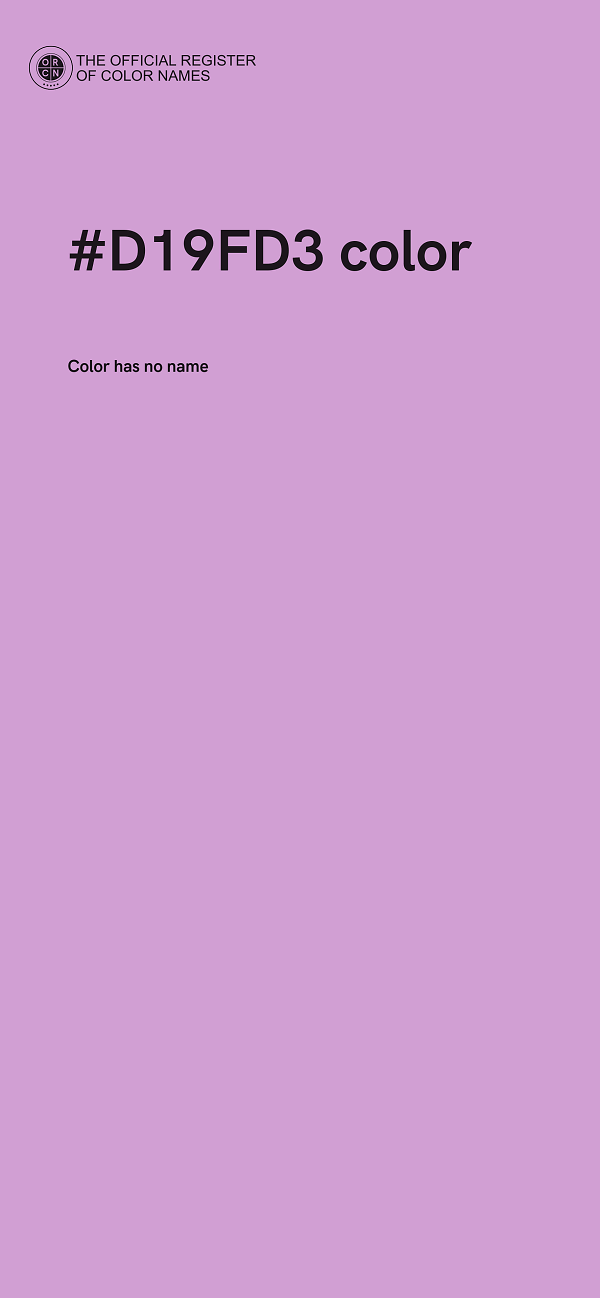 #D19FD3 color image