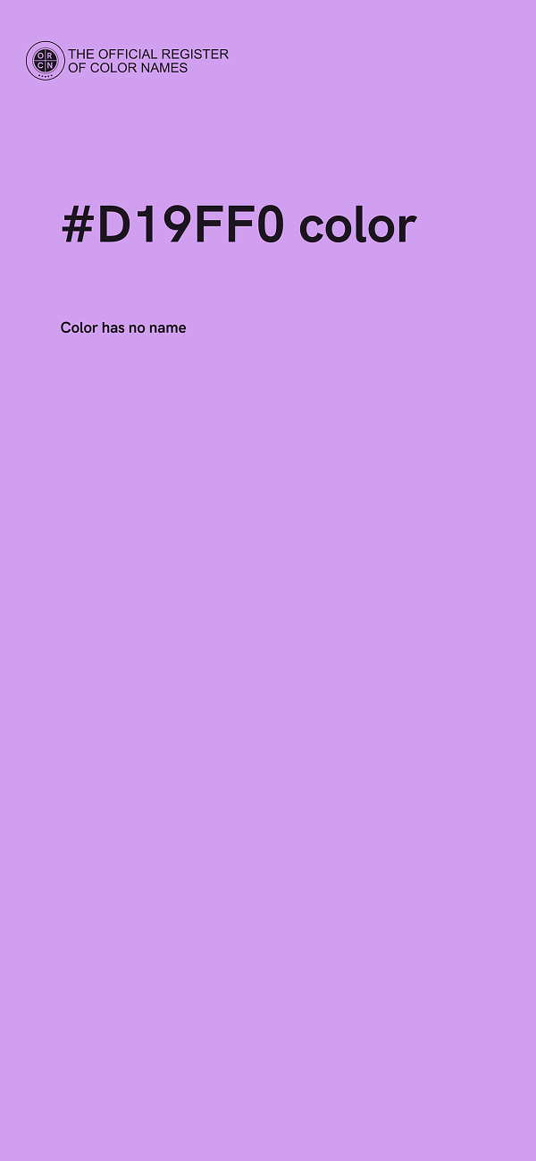 #D19FF0 color image