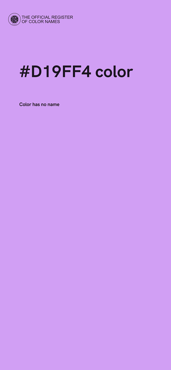 #D19FF4 color image