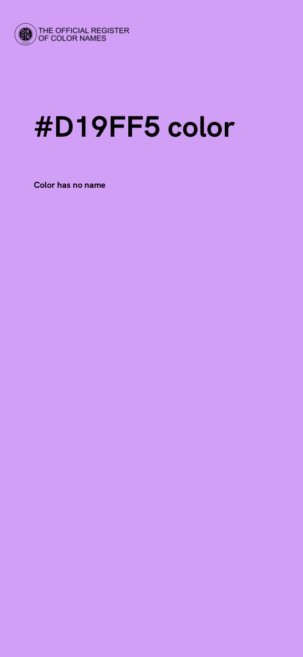 #D19FF5 color image