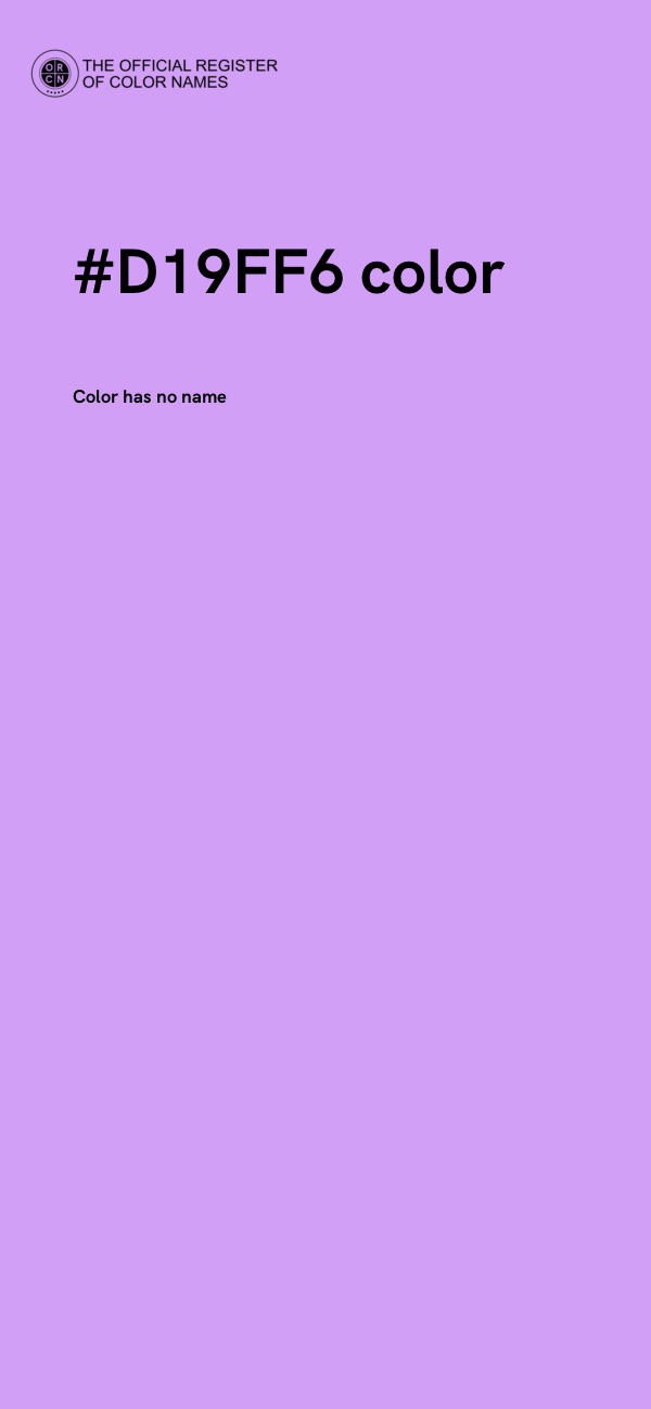 #D19FF6 color image