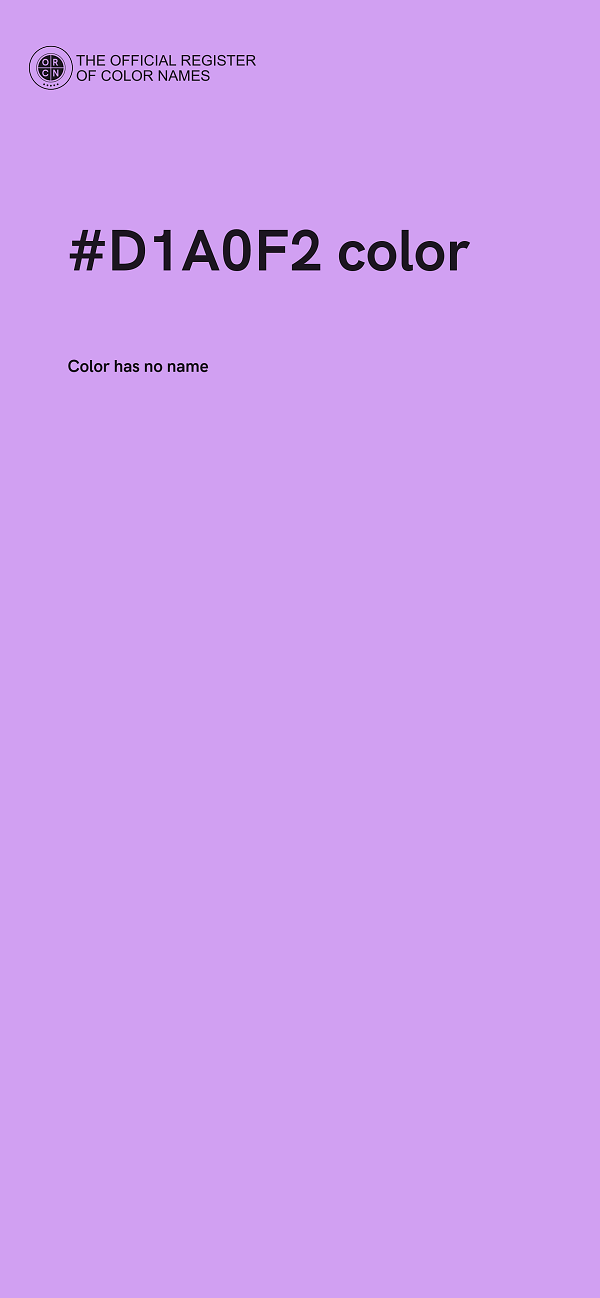 #D1A0F2 color image