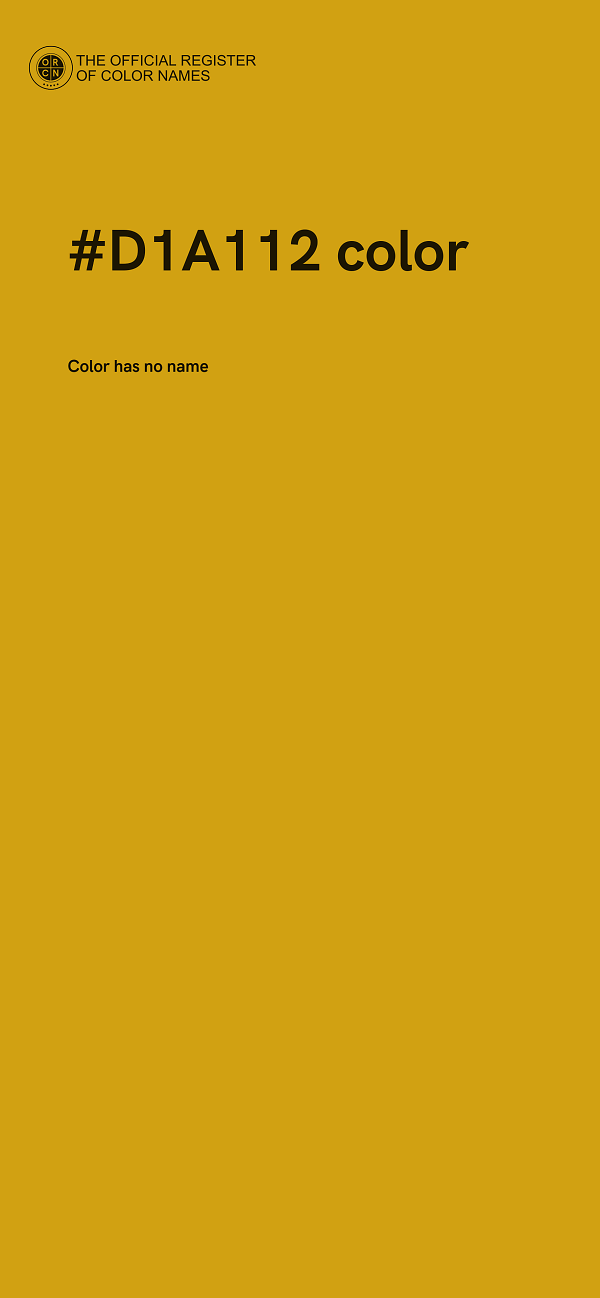 #D1A112 color image