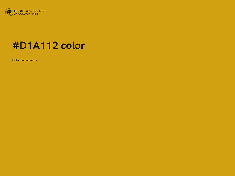 #D1A112 color image