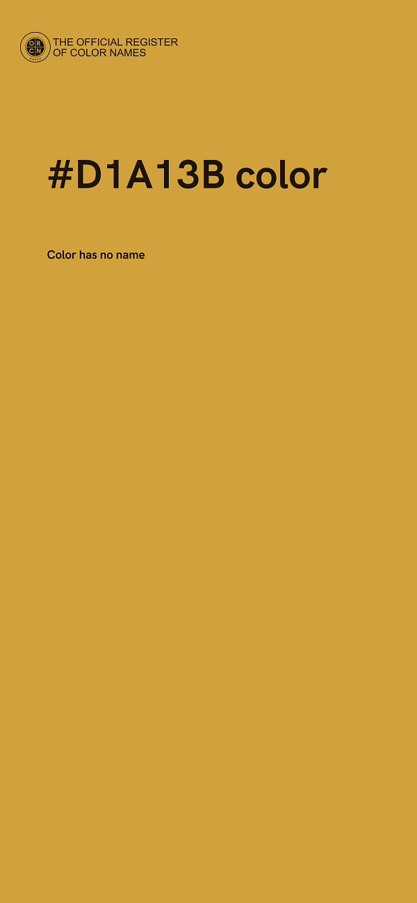 #D1A13B color image