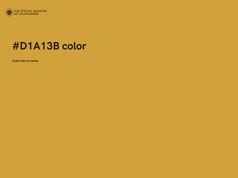 #D1A13B color image