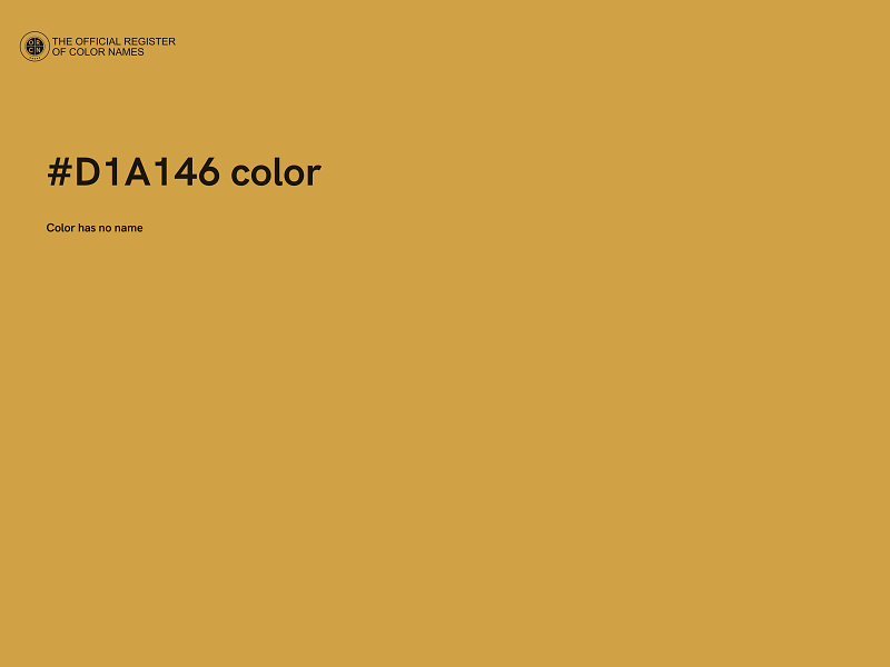 #D1A146 color image