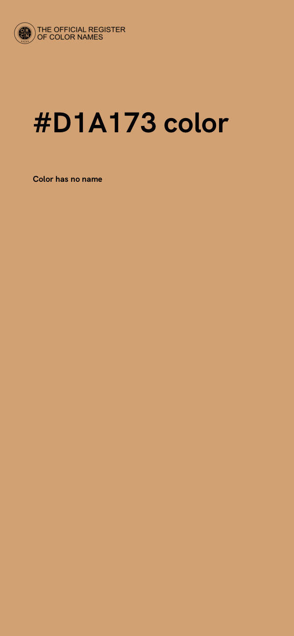 #D1A173 color image