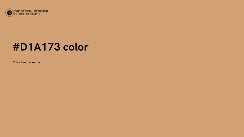#D1A173 color image