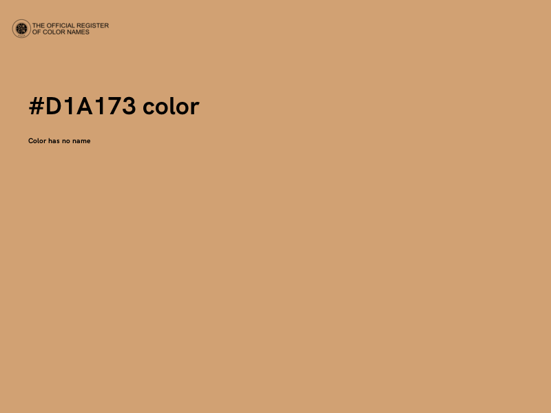 #D1A173 color image