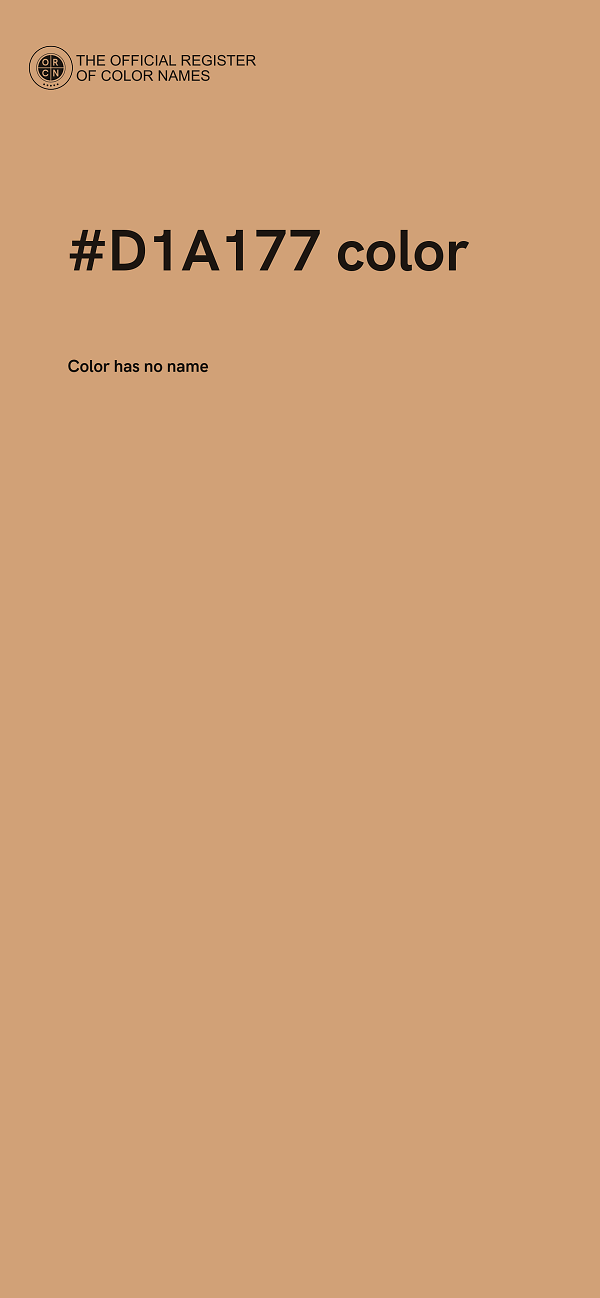 #D1A177 color image