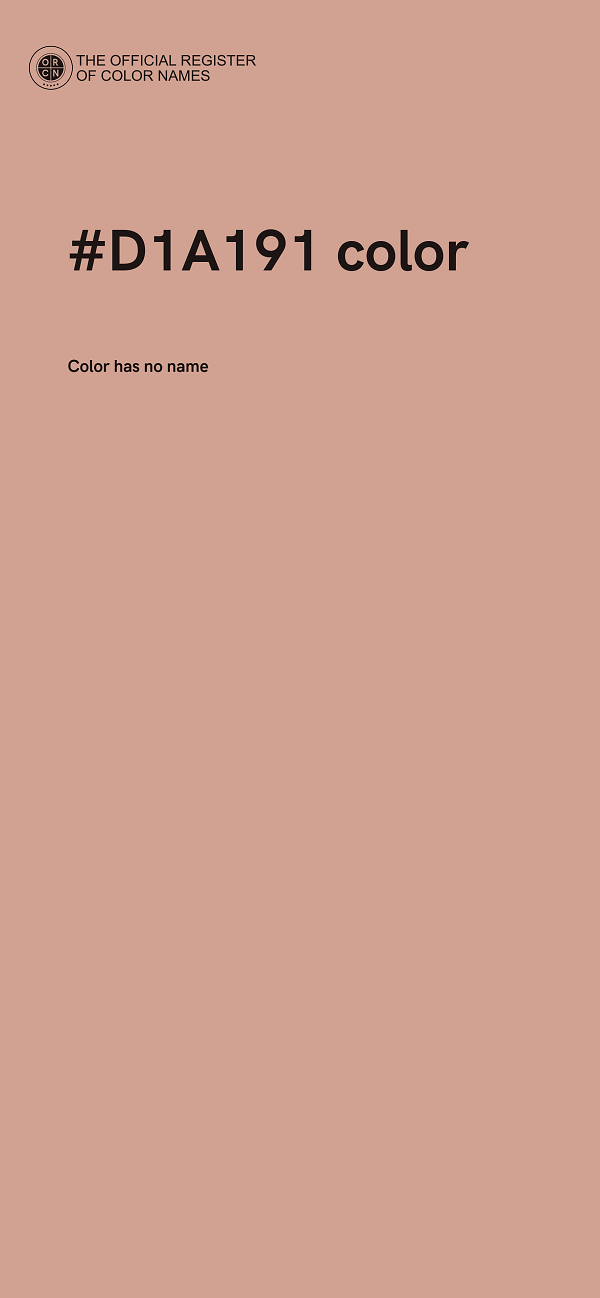 #D1A191 color image